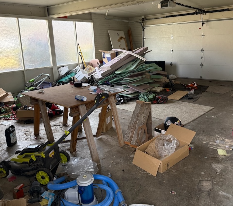 Hoarder cleanout before
